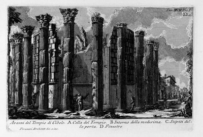 Remains of the Temple of Cybele by Giovanni Battista Piranesi